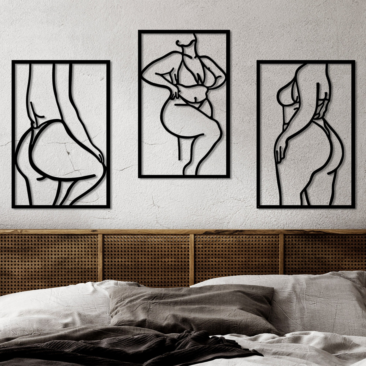 Poze Accesoriu decorativ de perete metalic Body Positive Line