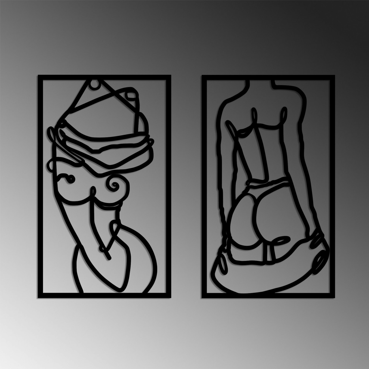 Poze Accesoriu decorativ de perete metalic Body Positive