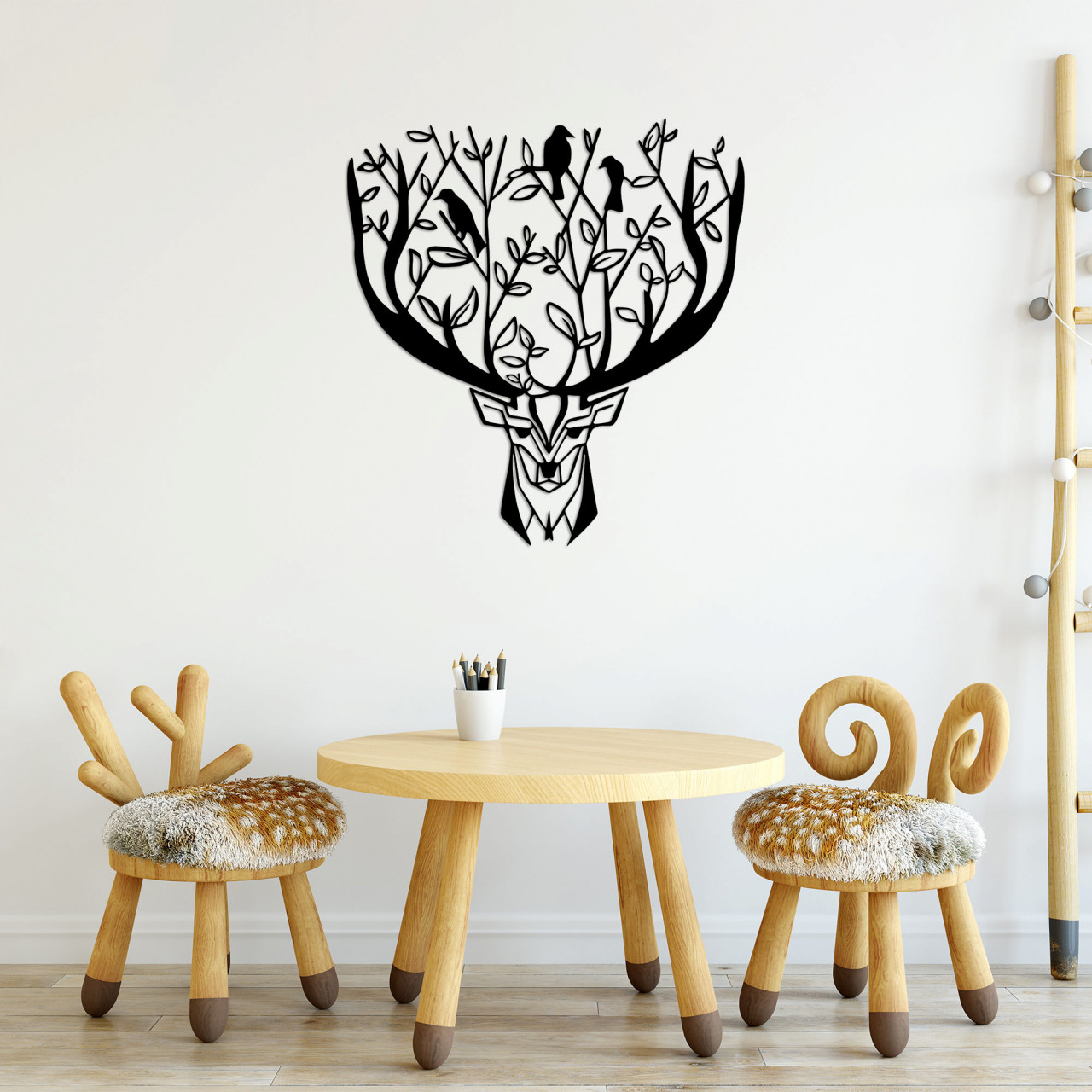Poze Accesoriu decorativ de perete metalic Deer