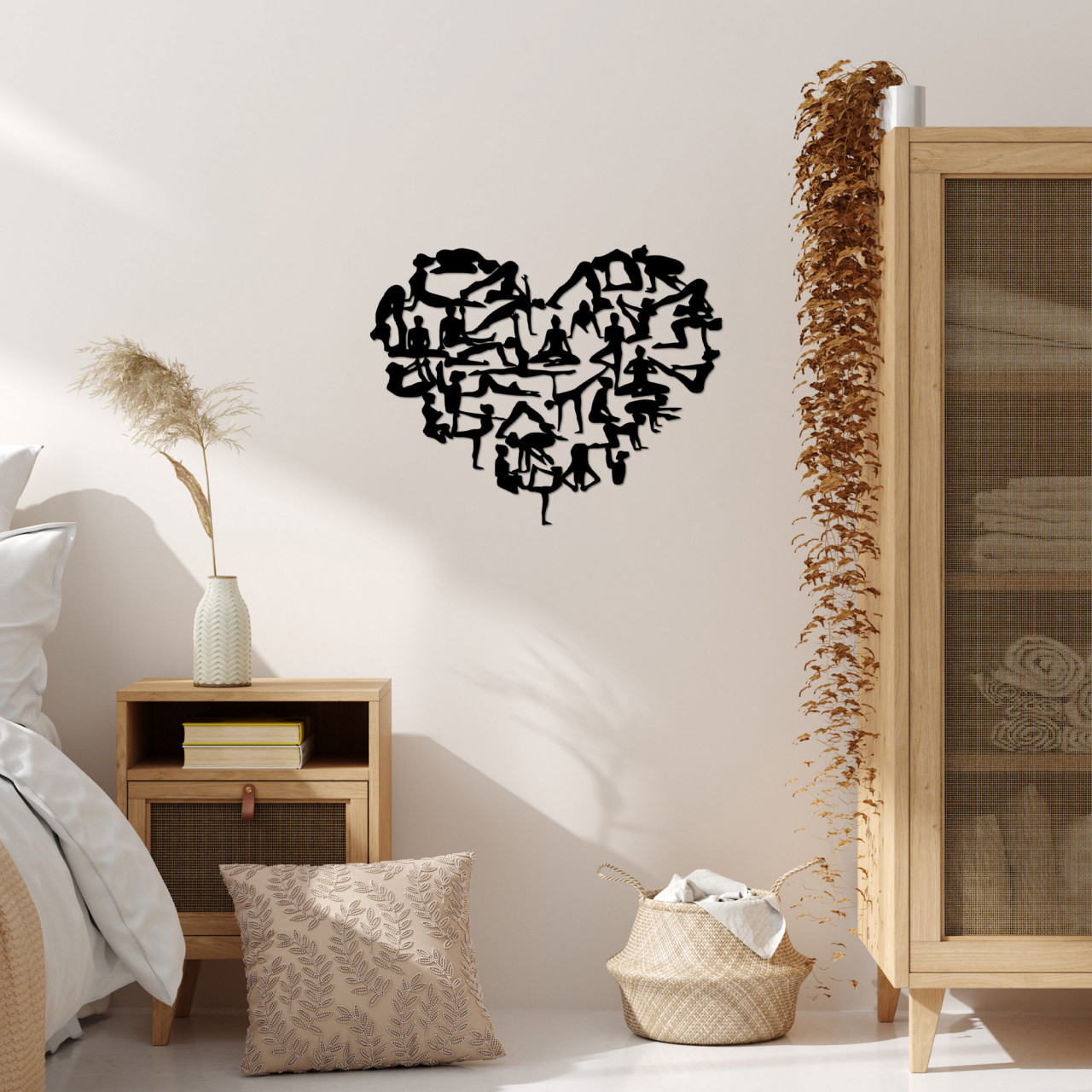 Poze Accesoriu decorativ de perete metalic i Love Yoga - 508