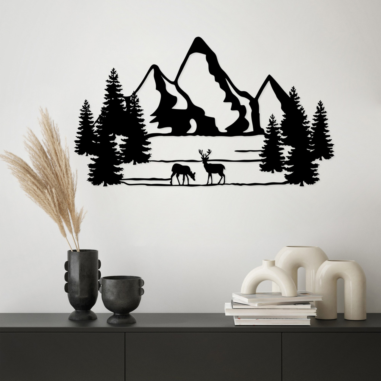 Poze Accesoriu decorativ de perete metalic Landscape 5