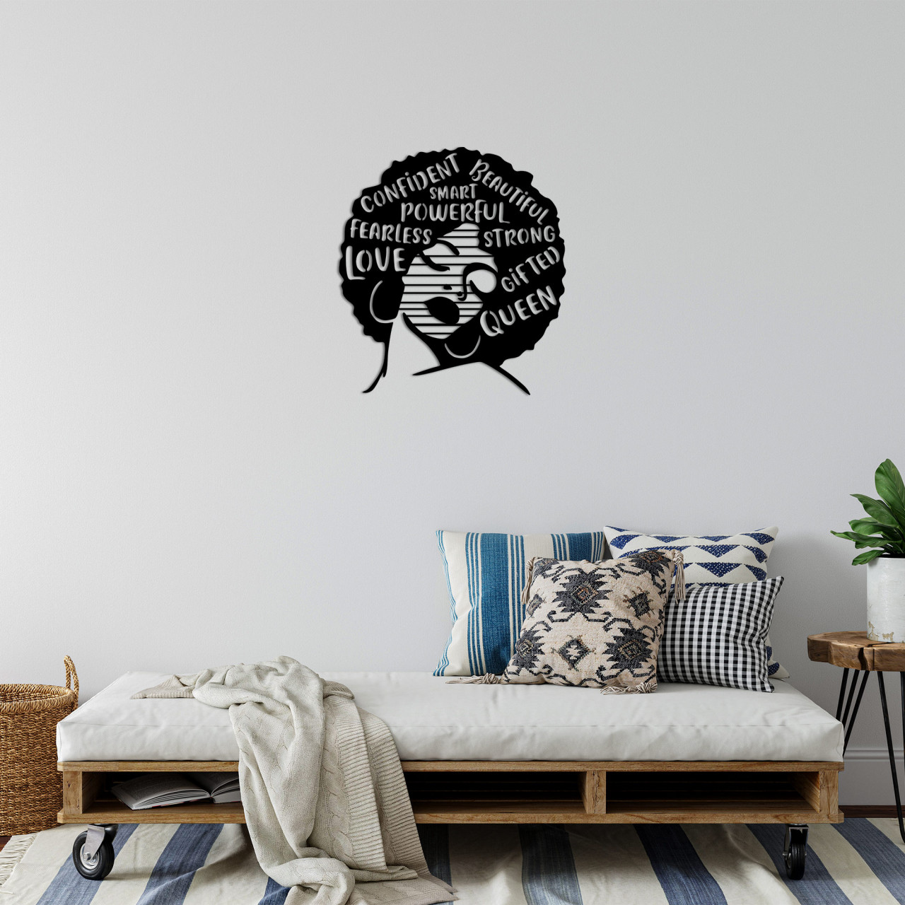 Poze Accesoriu decorativ de perete metalic Love Fearless Smart - 473