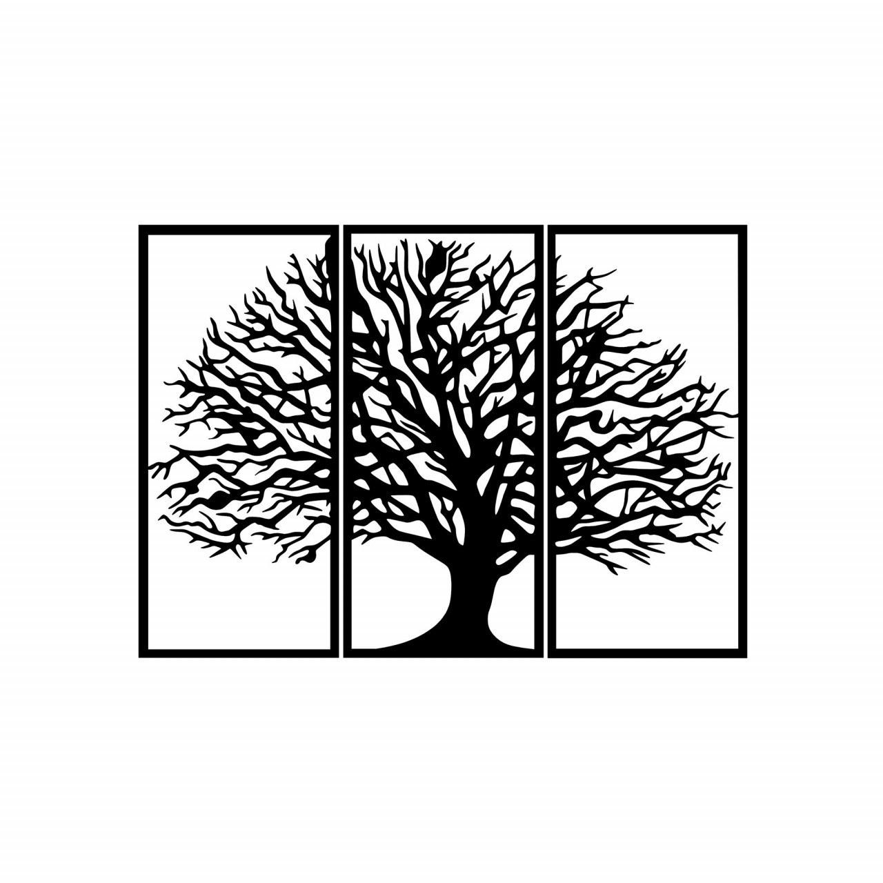 Poze Accesoriu decorativ de perete metalic Monumental Tree - 308