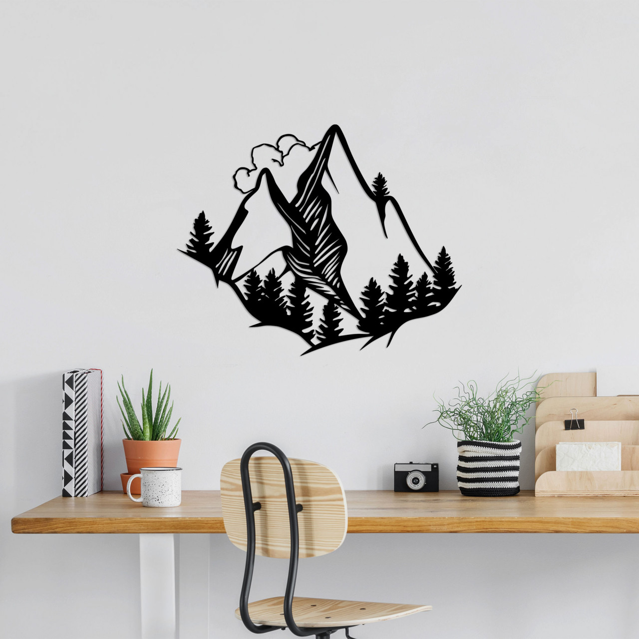 Poze Accesoriu decorativ de perete metalic Mountain View - 488