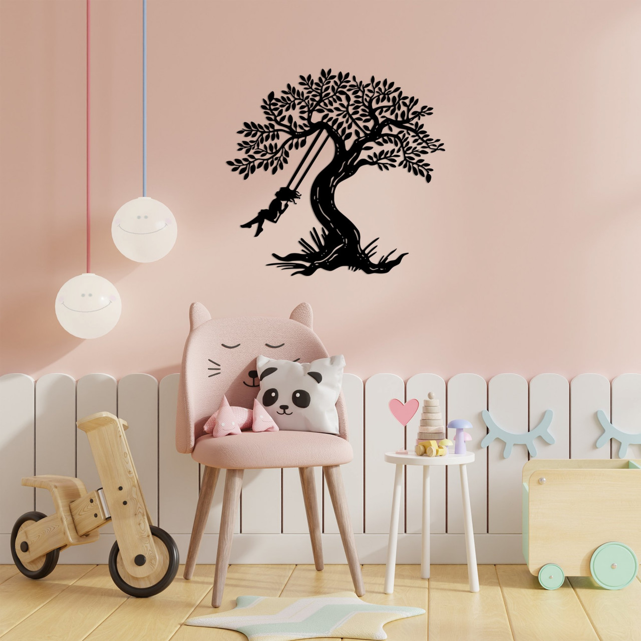 Poze Accesoriu decorativ de perete metalic Rockıng Gırl