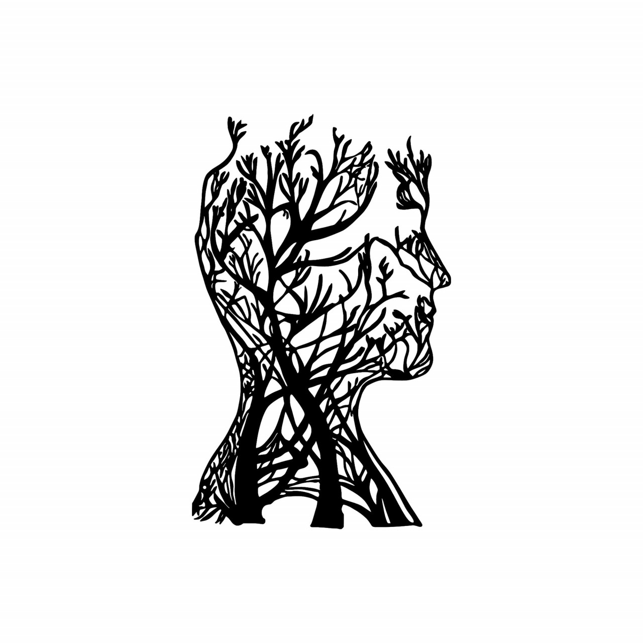Poze Accesoriu decorativ de perete metalic Tree man - 317