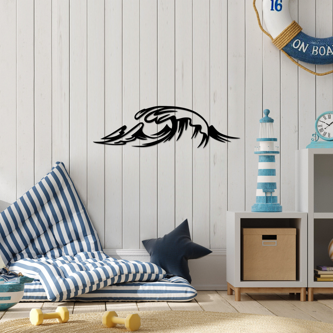 Poze Accesoriu decorativ de perete metalic Wave - 476