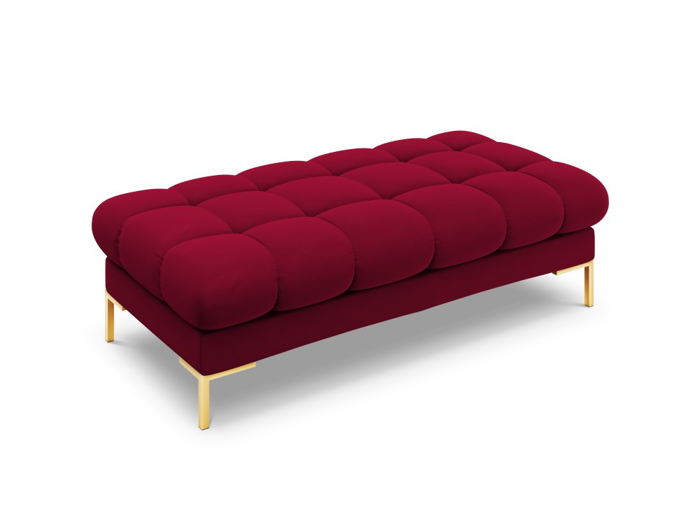 Poze Banca Bali velvet/picioare gold – L133 x l62 x h41