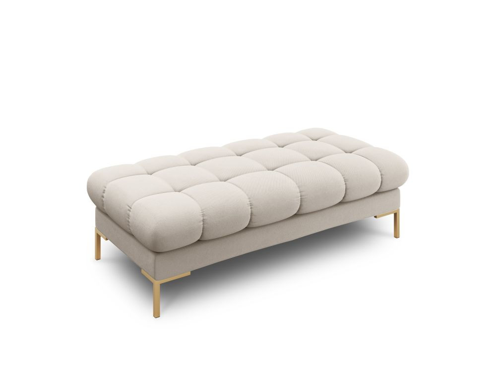 Poze Banca tapitata Bali stofa/picioare gold – L133 x l62 x h41