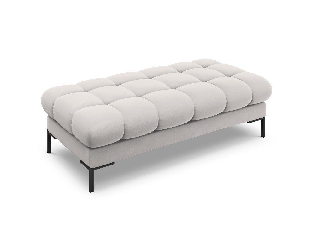 Poze Banca tapitata Bali velvet/picioare negre – L133 x l62 x h41