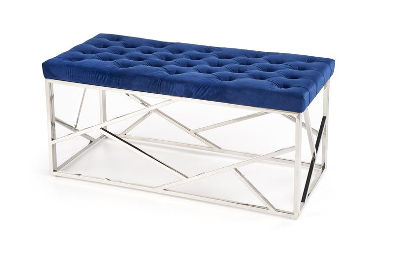 Bancuta interior milagro velvet albastra – h47
