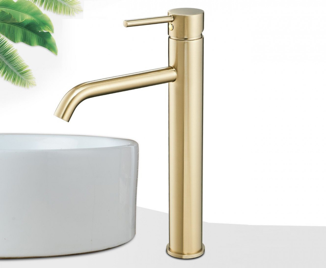 Poze Baterie Lungo Gold lucios înaltă – H 28 cm