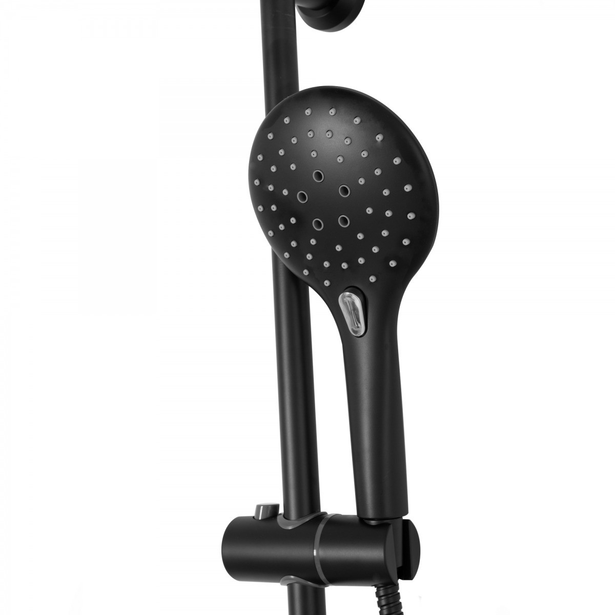 Poze Baterie pentru dus Mike negru mat - H 98,5 cm