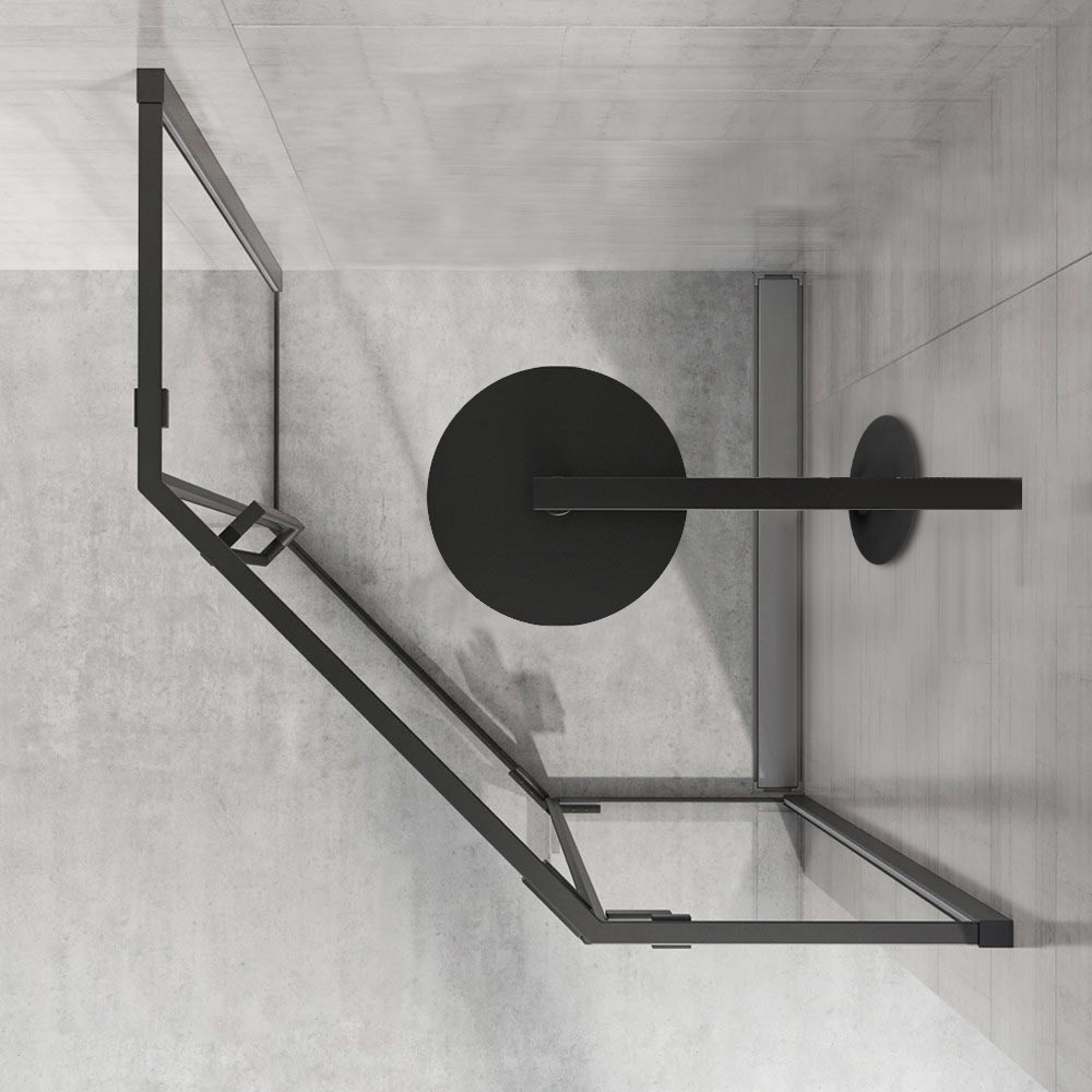 Poze Cabina dus Diamond negru - 80x80 cm