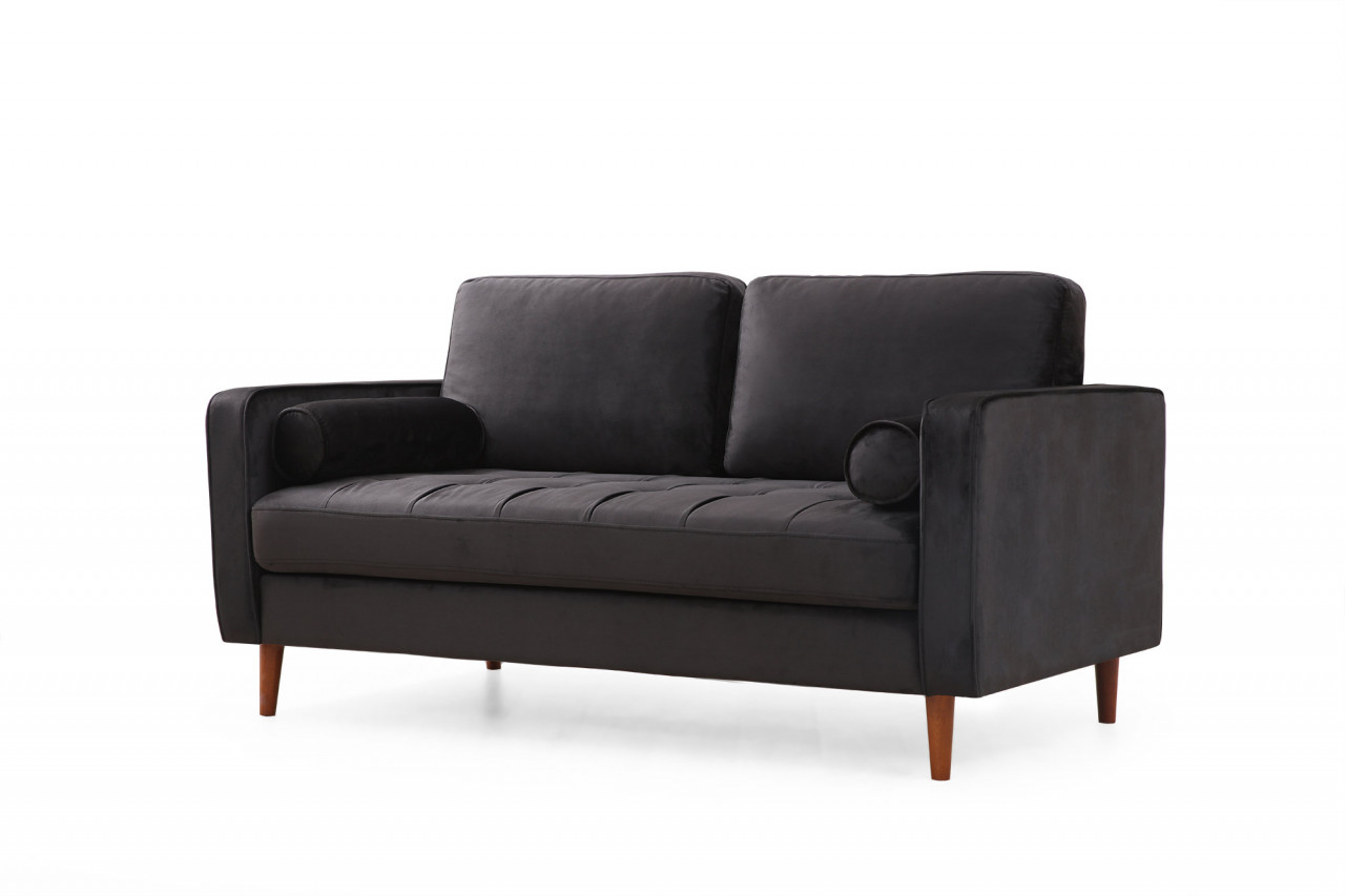 Poze Canapea 2 locuri Rome neagra