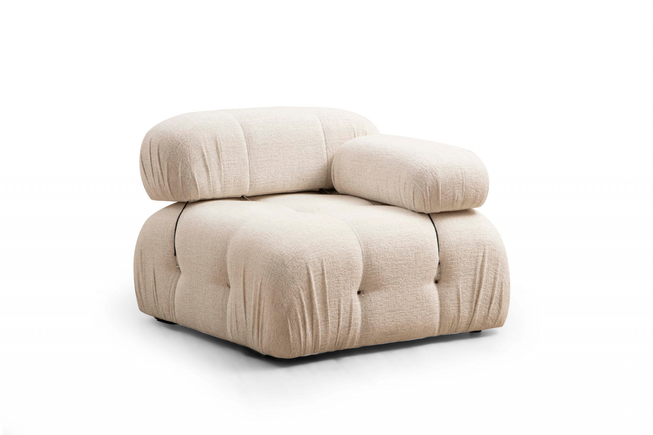 Poze Canapea 3 locuri Bubble crem plusata (L1-O1-1R)