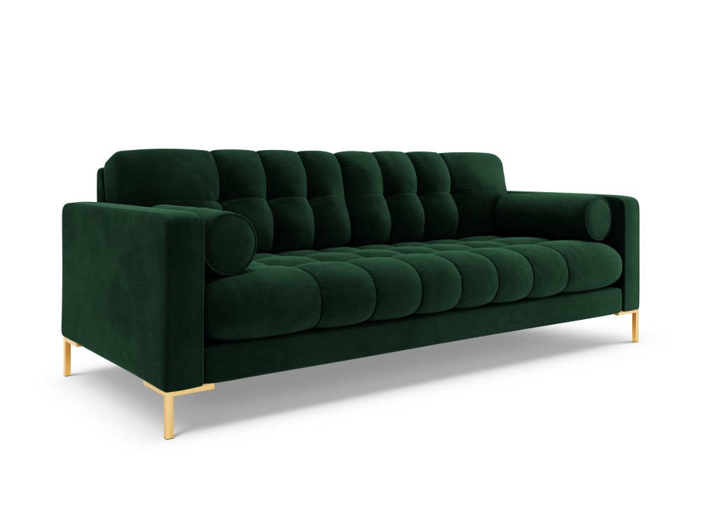 Poze Canapea Bali 3 locuri velvet/picioare gold – L177 x l92 x h75