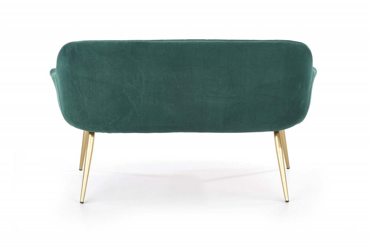 Poze Canapea catifea Elegance 2 XL verde - H 78 cm