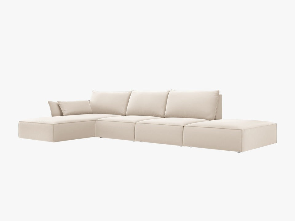 Poze Canapea deschisa 5 locuri Kaelle catifea L364 cm