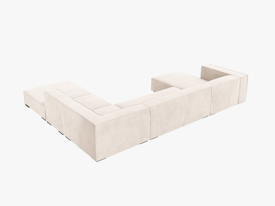 Poze Coltar 6 locuri Agawa stofa L365 cm