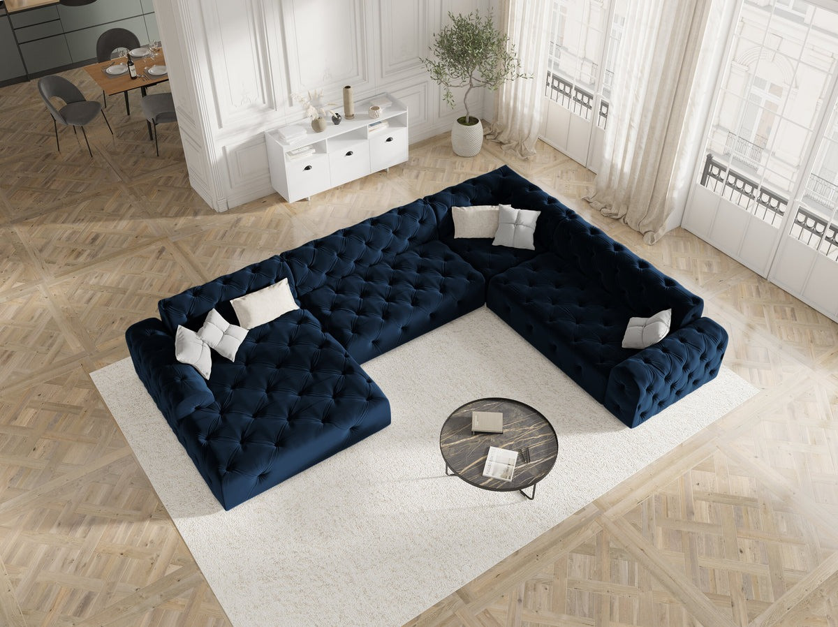 Poze Coltar 6 locuri Candice catifea L334 cm