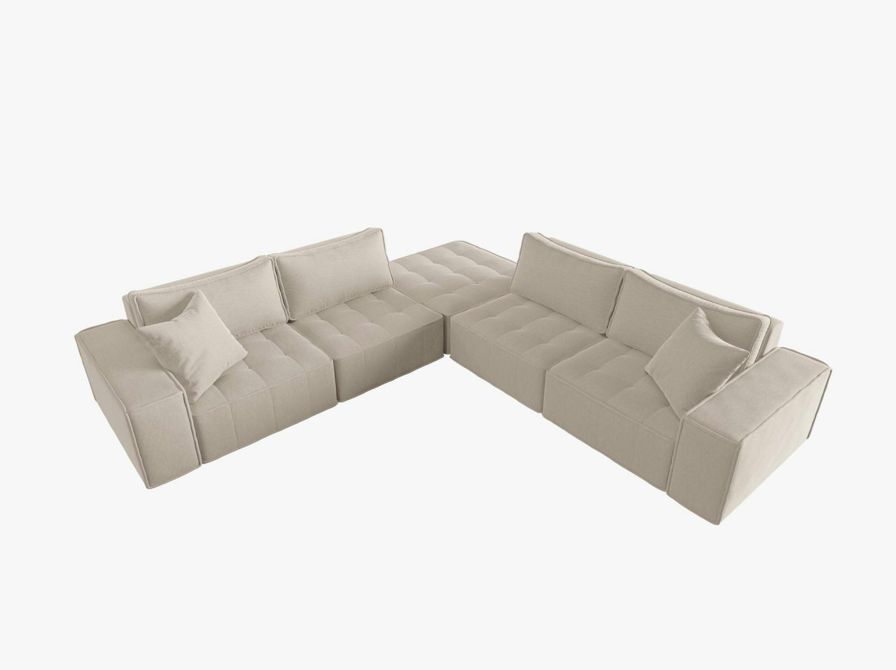 Poze Coltar 7 locuri Mike stofa L276 cm