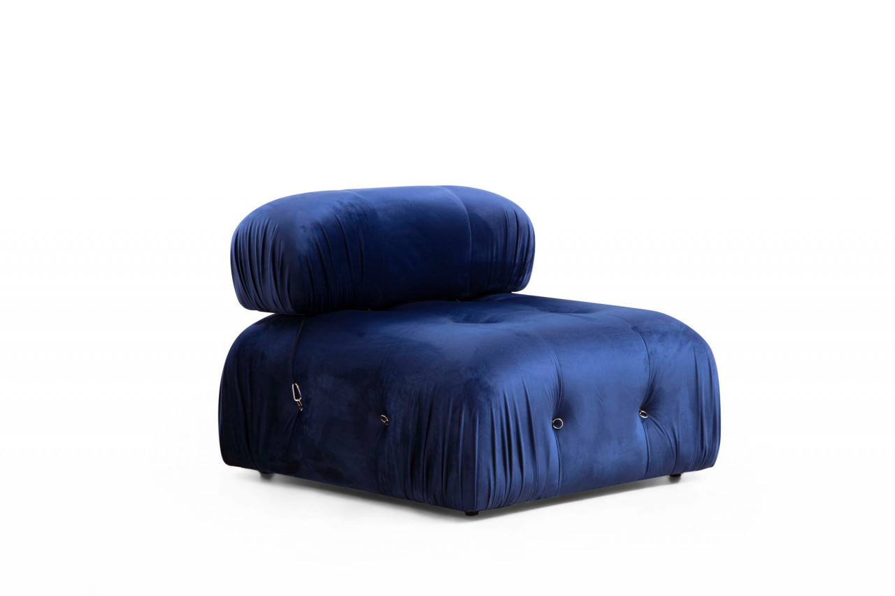 Poze Coltar Bubble velvet bleumarin L1-O1-1R-PUF