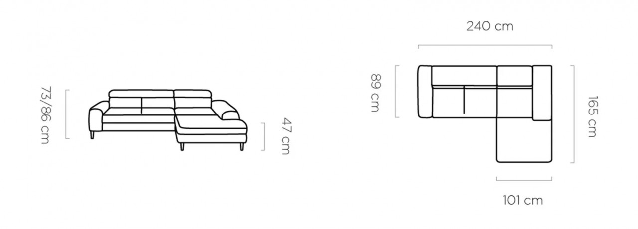 Poze Coltar extensibil Calcio mini L240 cm