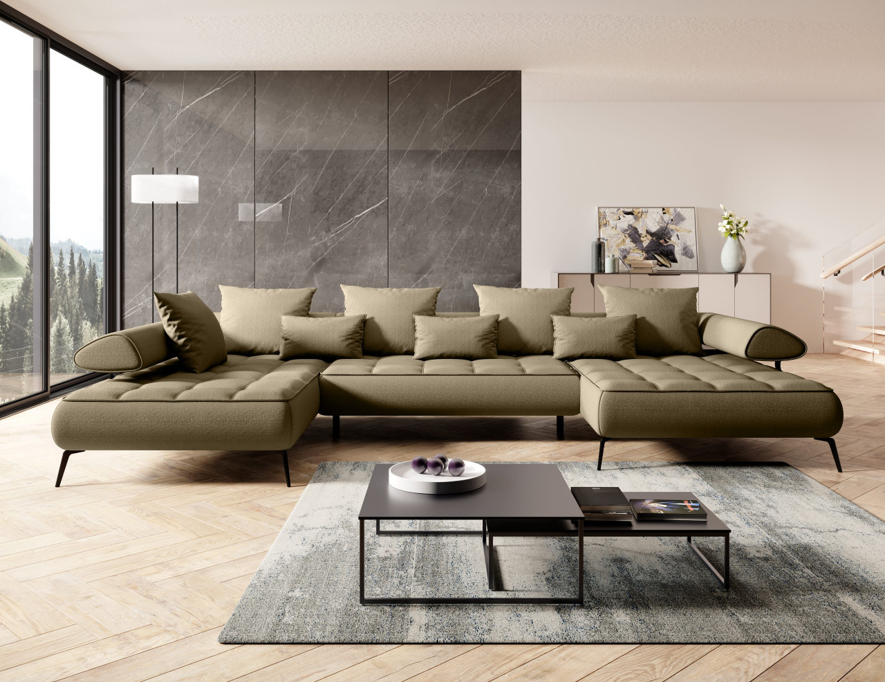 Coltar extensibil seledo xl - l385 x l224 x h88 cm