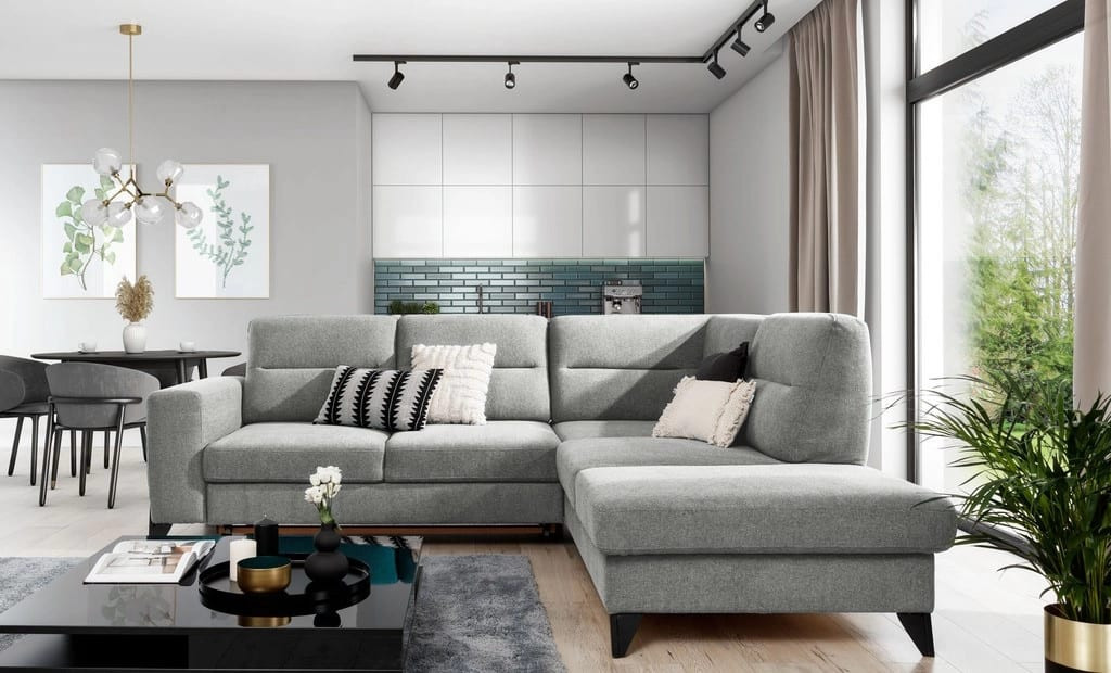 Poze Coltar living extensibil Cassara – L277 x l237 x h100