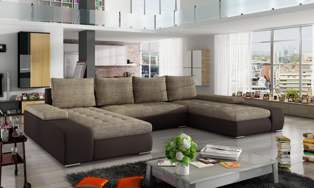 Poze Coltar living extensibil Marino – L363 x l200 x h88 cm
