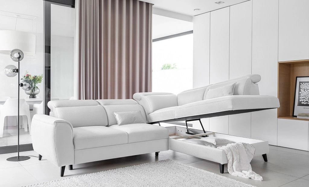 Poze Coltar living extensibil Noble - L255 x l201 x h100
