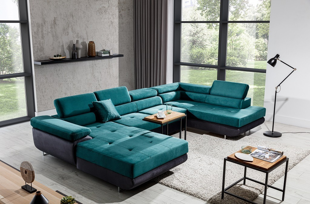Poze Coltar living extensibil Rodrigo – L345 x l202 x h90 cm