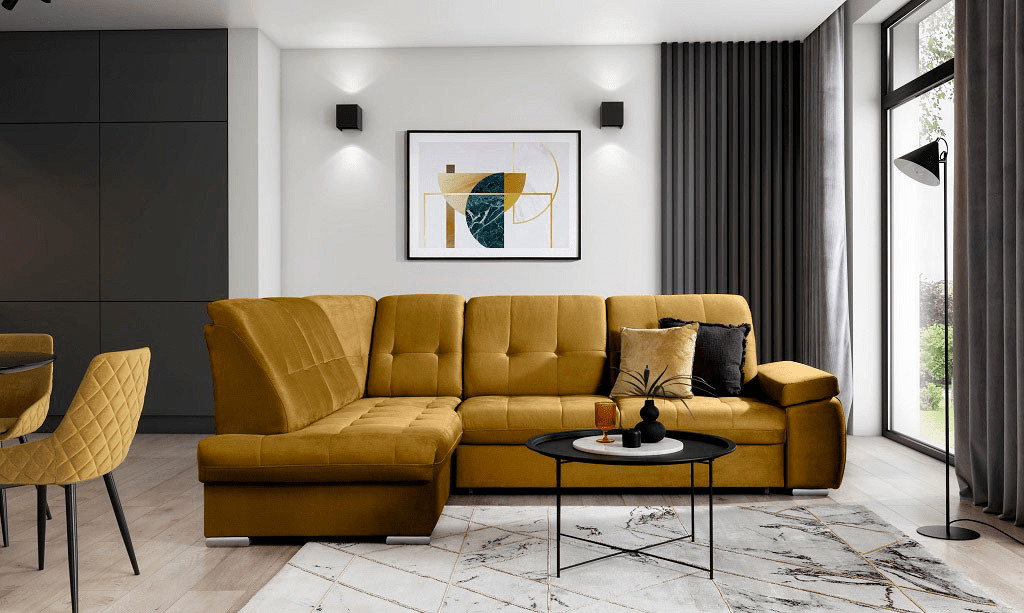 Poze Coltar living extensibil Sado – L272 x l192 x h95