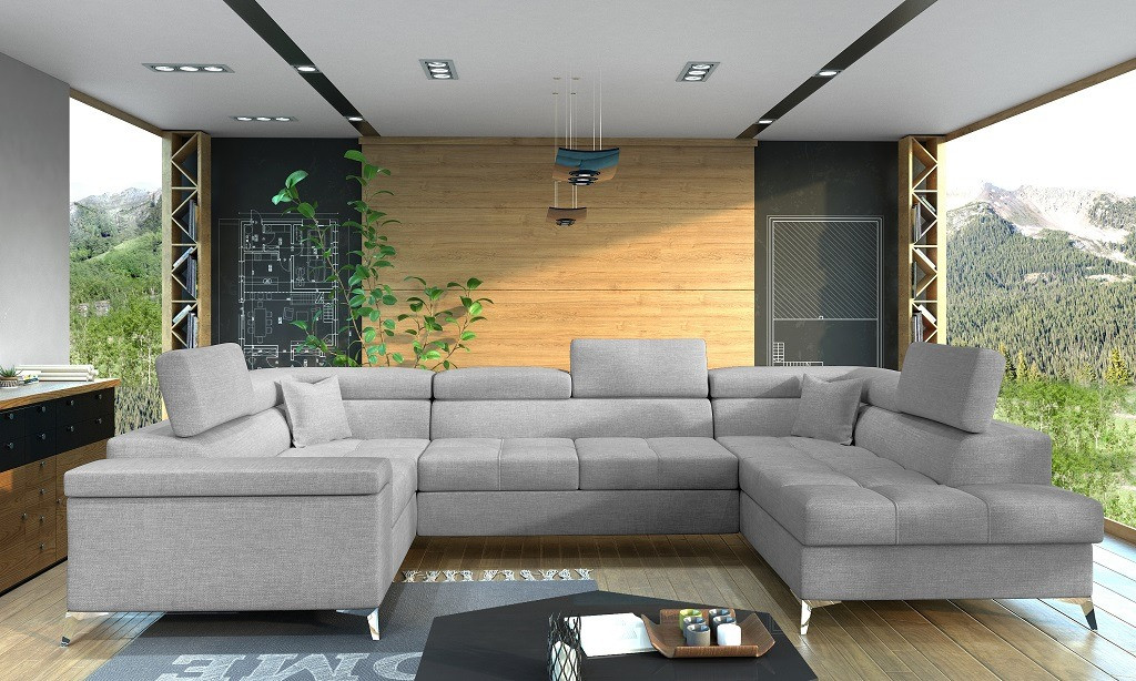 Poze Coltar living extensibil Thiago – L350 x l202 x h90 cm