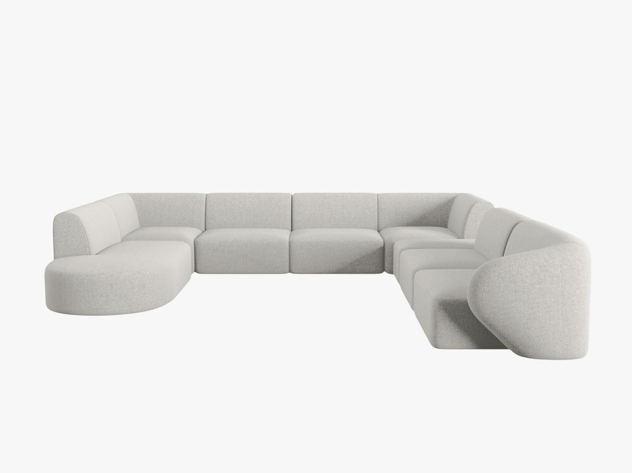 Poze Coltar panoramic 8 locuri Shane chenille L342 cm