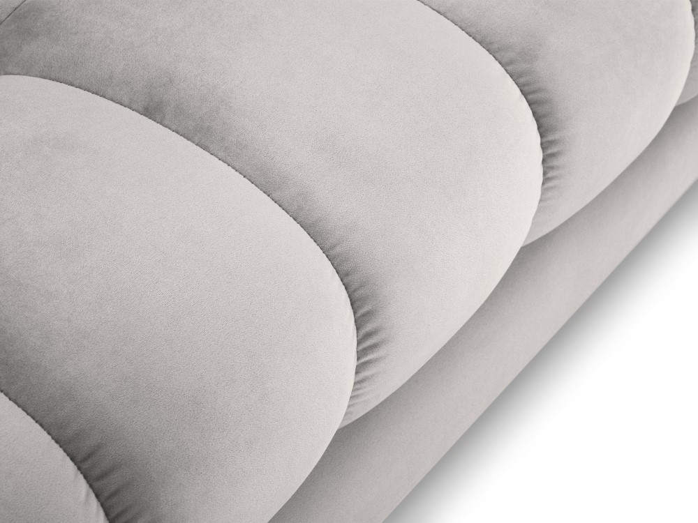 Poze Coltar tapitat Bali 5 locuri velvet/picioare gold – L293 x l185 x h75