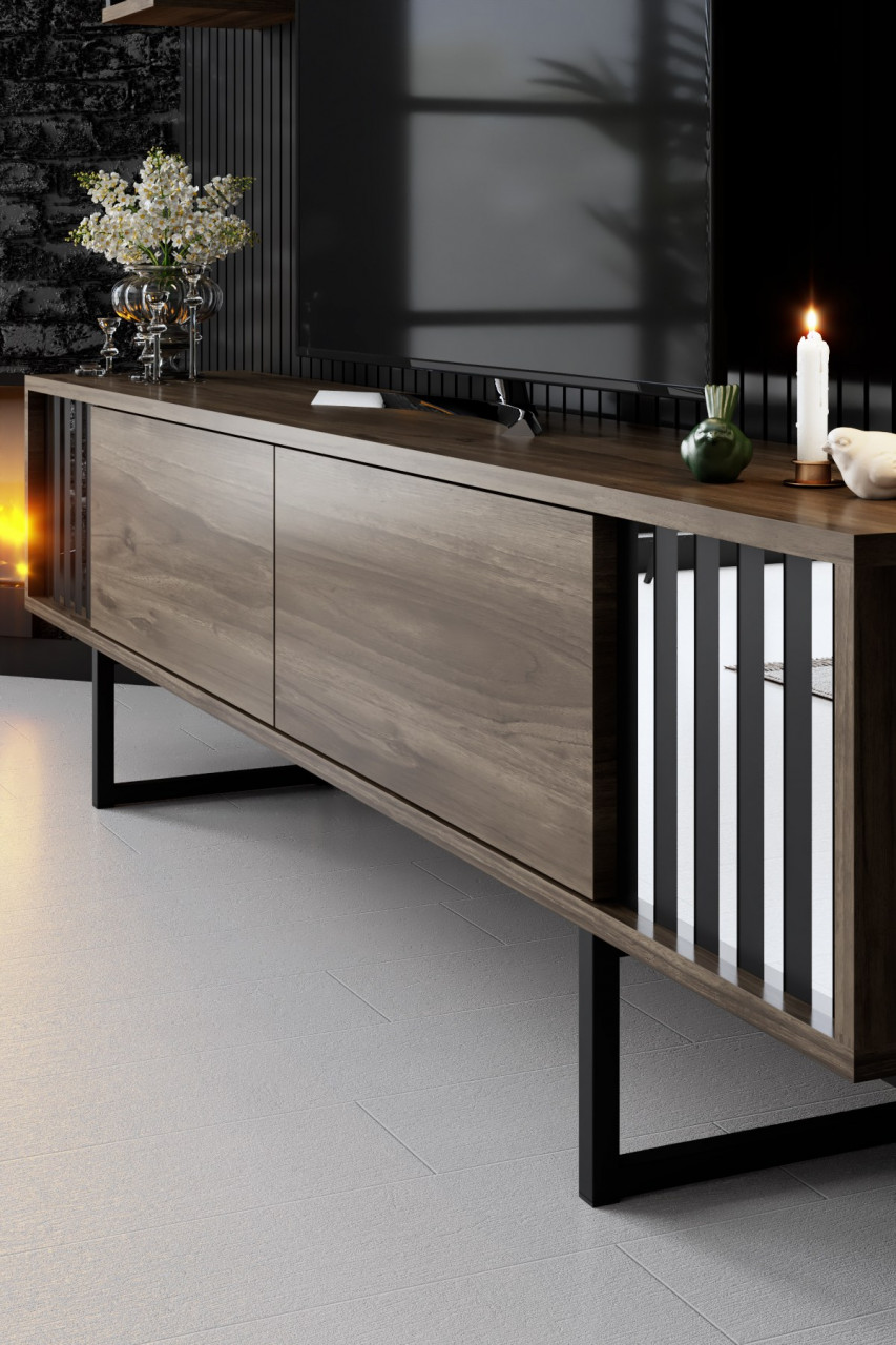 Poze Comoda TV Chrome Line nuc/negru