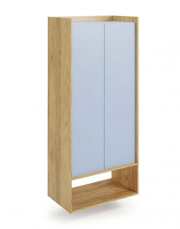 Poze Dulap modular Mobius 2D natur/albastru – H179 cm