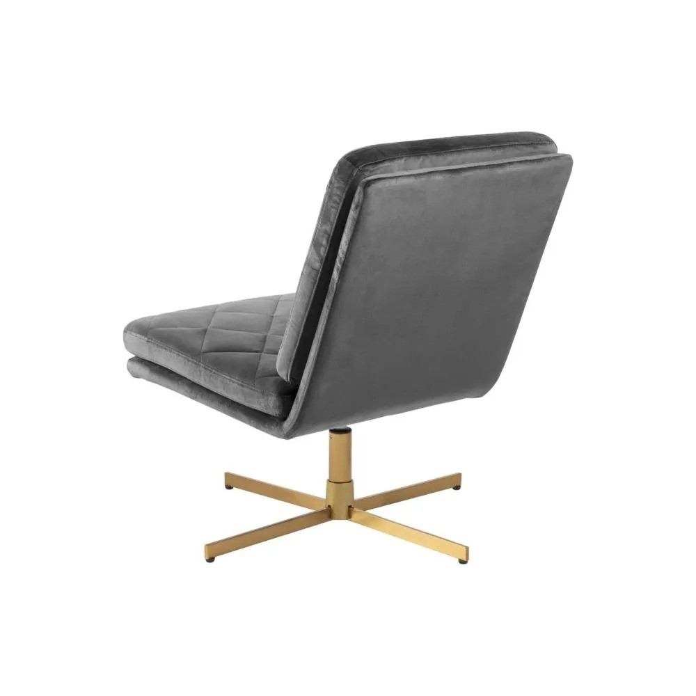 Poze Fotoliu Carrera Velvet gri închis – H87 cm