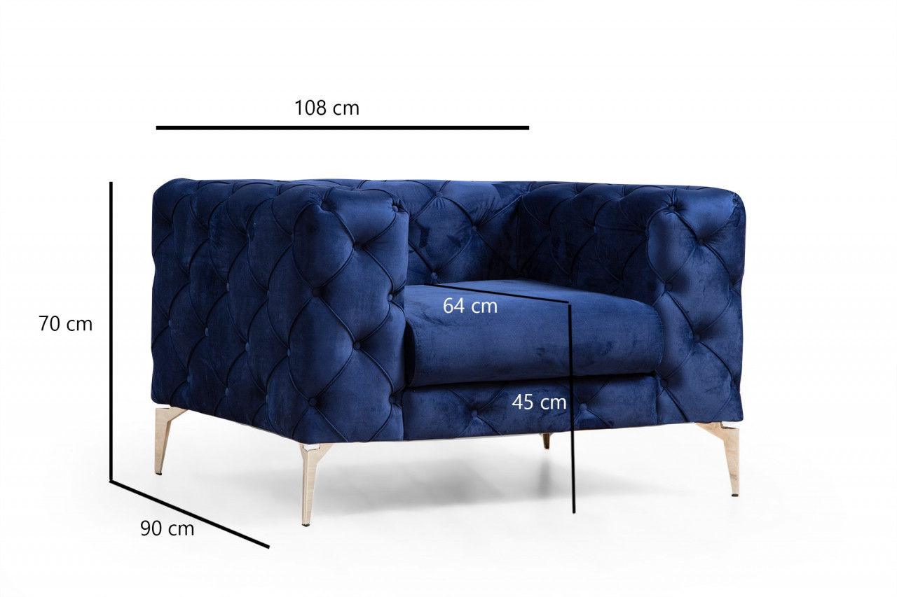 Poze Fotoliu Como bleumarin