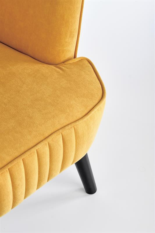 Poze Fotoliu Delgado velvet mustariu – H100 cm