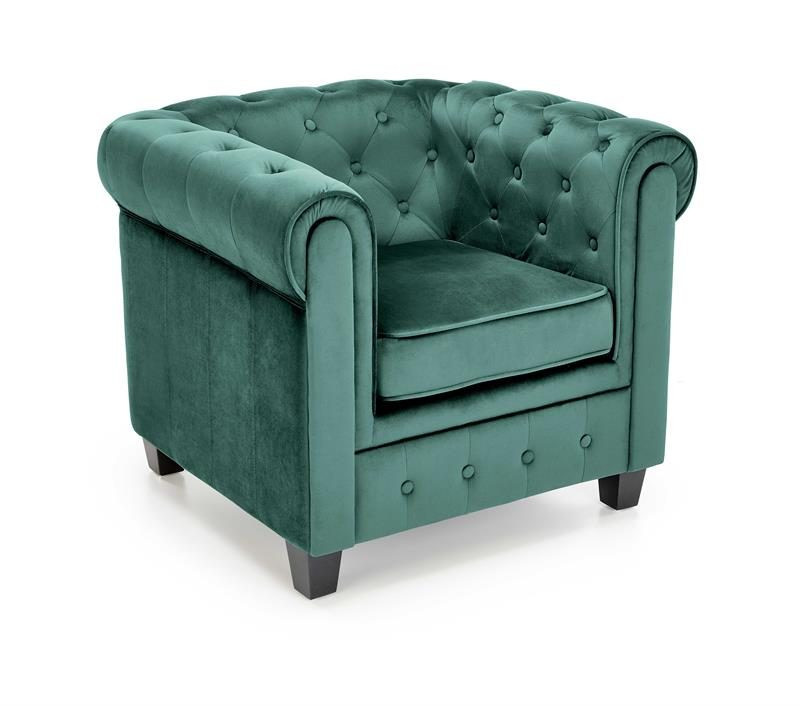 Fotoliu eriksen velvet verde