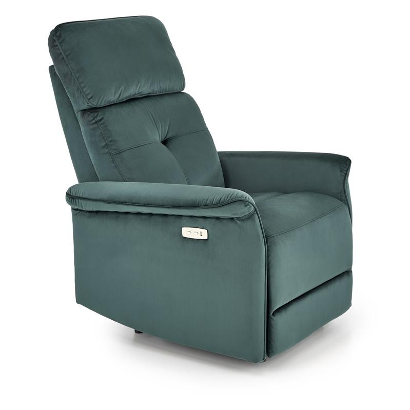 Fotoliu recliner semir velvet verde – h108 cm