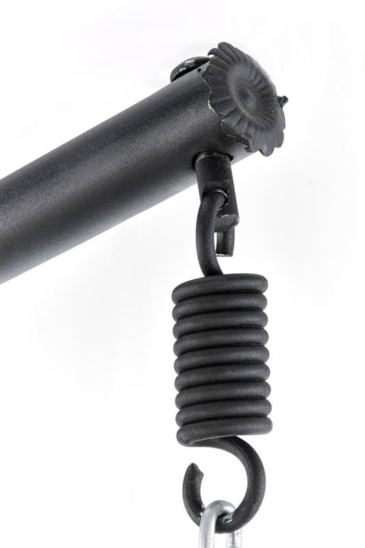 Poze Fotoliu suspendat Eggy ratan gri/negru - H195 cm