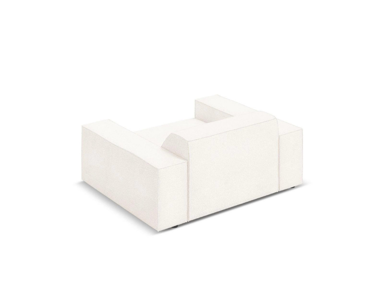 Poze Fotoliu tapitat cu material plusat Jodie bej