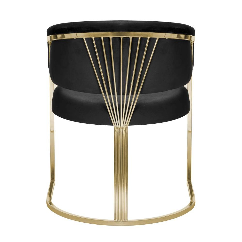 Poze Fotoliu tapitat Marcille gri/gold – H79 cm