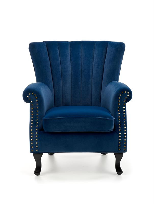 Poze Fotoliu Titan velvet bleumarin – H87 cm
