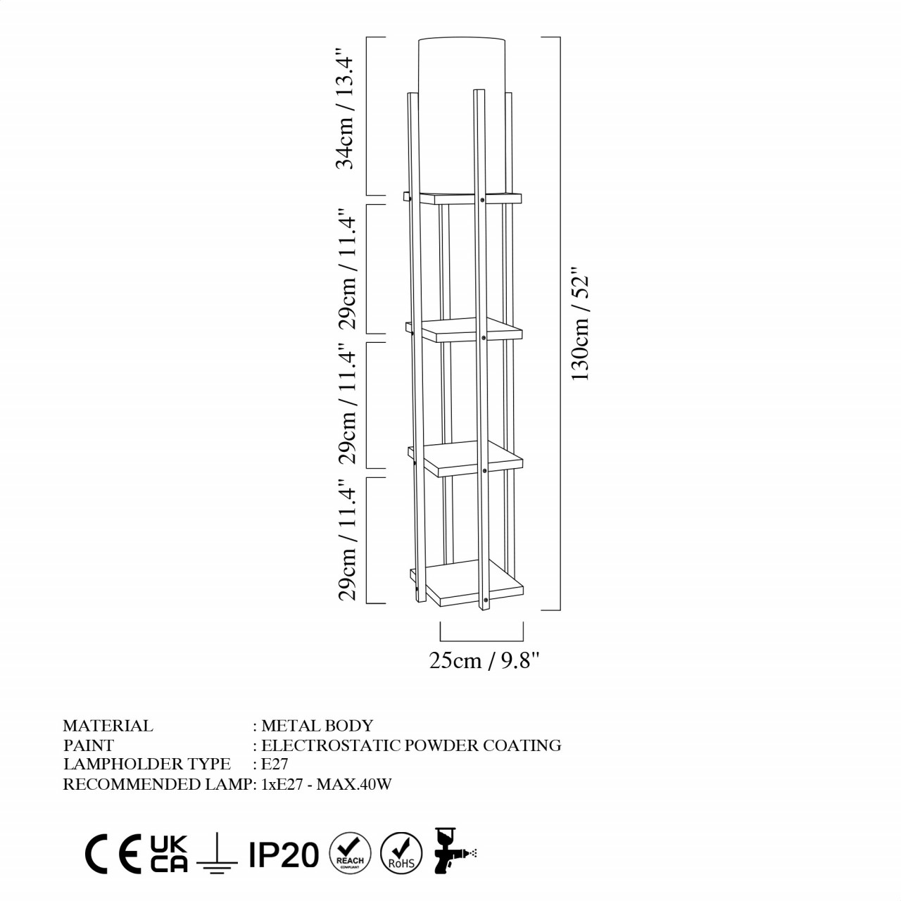 Poze Lampadar Shelf - 8117