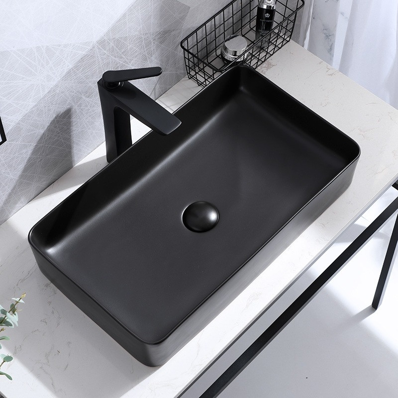 Poze Lavoar Denis ceramica sanitara negru mat